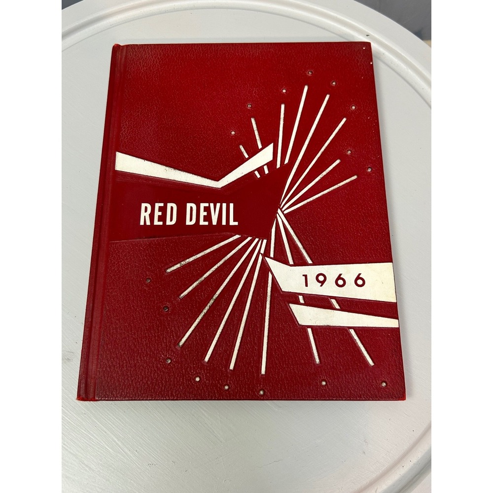 Loganville High School Yearbook 1966 Red Devil Georgia Vintage Annual Hardbound